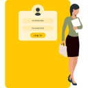 پیش‌نمایش فایل girl-is-showing-the-username-and-password-for-login-10736697 از پک فراموشی رمز عبور