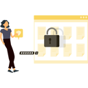 پیش‌نمایش فایل girl-is-telling-about-the-lock-10736676 از پک فراموشی رمز عبور