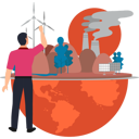 پیش‌نمایش فایل boy-is-pointing-at-the-industrial-environment-10632687 از پک تغییر اقلیم