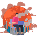پیش‌نمایش فایل boy-is-working-on-laptop-about-climate-change-10632681 از پک تغییر اقلیم