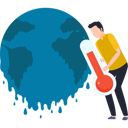پیش‌نمایش فایل boy-shows-the-temperature-of-the-earth-10632660 از پک تغییر اقلیم