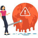 پیش‌نمایش فایل girl-is-pointing-to-global-climate-change-alert-10632651 از پک تغییر اقلیم