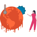 پیش‌نمایش فایل girl-is-pointing-to-the-global-temperature-10632560 از پک تغییر اقلیم