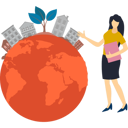 پیش‌نمایش فایل girl-is-showing-global-change-10632542 از پک تغییر اقلیم
