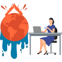 پیش‌نمایش فایل girl-is-working-on-a-laptop-on-global-climate-change-10632647 از پک تغییر اقلیم