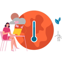 پیش‌نمایش فایل girl-is-working-on-global-warming-10632558 از پک تغییر اقلیم