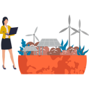 پیش‌نمایش فایل girl-is-working-on-the-global-environment-10632547 از پک تغییر اقلیم