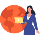 پیش‌نمایش فایل girl-is-working-on-the-laptop-10632538 از پک تغییر اقلیم