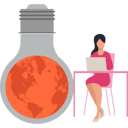 پیش‌نمایش فایل girl-using-laptop-to-get-ideas-about-climate-change-10632677 از پک تغییر اقلیم
