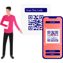 پیش‌نمایش فایل boy-is-showing-qr-code-on-mobile-10790828 از پک کیوآر کد