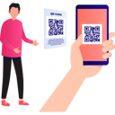 پیش‌نمایش فایل boy-is-showing-qr-code-on-mobile-10790831 از پک کیوآر کد
