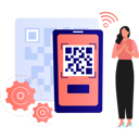 پیش‌نمایش فایل girl-is-doing-barcode-scanning-using-wifi-network-10790823 از پک کیوآر کد