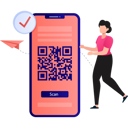 پیش‌نمایش فایل girl-is-showing-qr-code-on-mobile-10790827 از پک کیوآر کد
