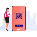 پیش‌نمایش فایل girl-is-thinking-of-scanner-password-10790810 از پک کیوآر کد