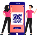 پیش‌نمایش فایل people-are-doing-scanning-for-payment-10790807 از پک کیوآر کد