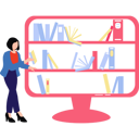 پیش‌نمایش فایل girl-is-telling-about-the-online-books-10773282 از پک دانشگاه