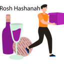 پیش‌نمایش فایل boy-is-holding-a-box-10772453 از پک روش هشانا (سال نو یهودی)