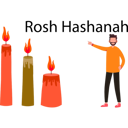 پیش‌نمایش فایل boy-is-pointing-at-the-candles-for-hashanah-10772488 از پک روش هشانا (سال نو یهودی)