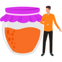 پیش‌نمایش فایل boy-is-standing-near-the-honey-jar-10772460 از پک روش هشانا (سال نو یهودی)