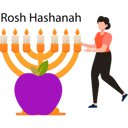 پیش‌نمایش فایل girl-displays-hanukkah-candles-for-rosh-hashanah-10772454 از پک روش هشانا (سال نو یهودی)