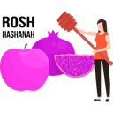 پیش‌نمایش فایل girl-is-holding-the-honey-dipper-10772468 از پک روش هشانا (سال نو یهودی)