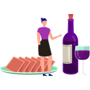 پیش‌نمایش فایل girl-is-pointing-at-the-wine-bottle-10772491 از پک روش هشانا (سال نو یهودی)