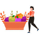 پیش‌نمایش فایل girl-is-showing-fruit-basket-10772494 از پک روش هشانا (سال نو یهودی)