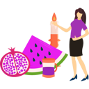 پیش‌نمایش فایل girl-is-showing-the-fruits-for-hashanah-10772485 از پک روش هشانا (سال نو یهودی)