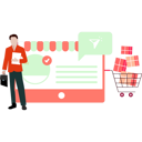 پیش‌نمایش فایل boy-does-digital-shopping-10767287 از پک سفارش آنلاین