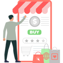 پیش‌نمایش فایل boy-is-pointing-to-online-shopping-on-mobile-10767245 از پک سفارش آنلاین