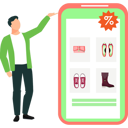پیش‌نمایش فایل boy-is-showing-the-online-shoe-shopping-10767364 از پک سفارش آنلاین