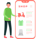 پیش‌نمایش فایل boy-is-telling-about-online-shopping-rating-10767259 از پک سفارش آنلاین