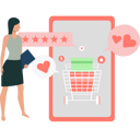 پیش‌نمایش فایل girl-is-looking-at-the-star-rating-parcels-10767345 از پک سفارش آنلاین