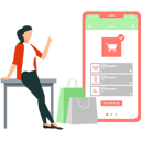 پیش‌نمایش فایل girl-is-pointing-at-the-online-shopping-on-mobile-10767350 از پک سفارش آنلاین