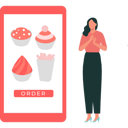 پیش‌نمایش فایل girl-is-showing-fast-food-on-mobile-10767324 از پک سفارش آنلاین