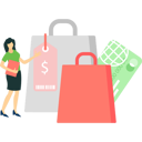 پیش‌نمایش فایل girl-is-showing-the-shopping-items-10767255 از پک سفارش آنلاین