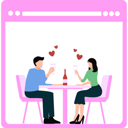 پیش‌نمایش فایل boy-and-a-girl-are-enjoying-online-date-10752957 از پک دوستیابی آنلاین