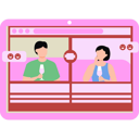 پیش‌نمایش فایل boy-and-a-girl-are-having-romantic-conversation-on-video-call-10752969 از پک دوستیابی آنلاین