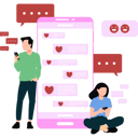 پیش‌نمایش فایل boy-and-a-girl-are-using-dating-app-10752956 از پک دوستیابی آنلاین