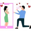 پیش‌نمایش فایل boy-is-giving-flowers-to-a-girl-online-10752953 از پک دوستیابی آنلاین