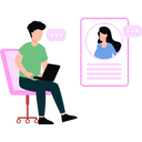 پیش‌نمایش فایل boy-is-talking-online-on-laptop-10752943 از پک دوستیابی آنلاین