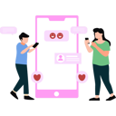 پیش‌نمایش فایل girl-and-the-boy-are-sending-messages-10752955 از پک دوستیابی آنلاین