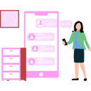 پیش‌نمایش فایل girl-is-chatting-on-mobile-phone-10752948 از پک دوستیابی آنلاین