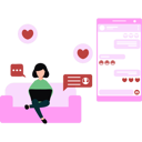 پیش‌نمایش فایل girl-is-chatting-online-10752967 از پک دوستیابی آنلاین