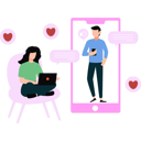 پیش‌نمایش فایل girl-is-chatting-online-10752970 از پک دوستیابی آنلاین