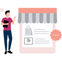 پیش‌نمایش فایل boy-is-showing-the-online-shopping-strategy-10749233 از پک استراتژی‌های بازاریابی