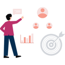 پیش‌نمایش فایل businessman-is-explaining-business-data-10749269 از پک استراتژی‌های بازاریابی