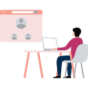 پیش‌نمایش فایل businessman-is-looking-at-employees-profile-10749275 از پک استراتژی‌های بازاریابی