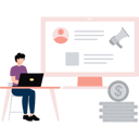 پیش‌نمایش فایل employee-works-on-online-promotion-10749250 از پک استراتژی‌های بازاریابی