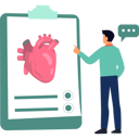 پیش‌نمایش فایل boy-is-pointing-at-heart-on-clipboard-10749005 از پک روز جهانی قلب